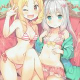 貧乳ビキニの紗霧、エルフそれぞれとフルカラーSEX