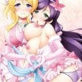 彼女の絵里と、その親友の希のアイドルふたりと3Pックス