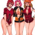ジャ◯プ看板3作品のヒロインたちのセックス三本立て