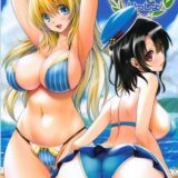 ビーチで愛宕・高雄と少年提督がビキニックス