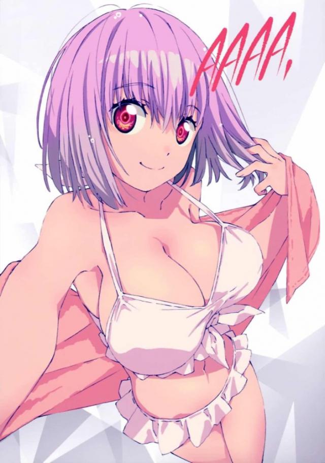 六花とアカネのビキニ姿が眩しいッ！微エロフルカラーイラスト集