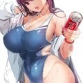 ムチムチハイレグ水着姿のスカサハのエロ尻にバックから生中出し！
