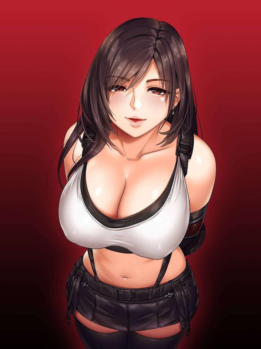 ティファの大きなおっぱいで甘やかされる騎乗位中出しセックス