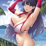 ビーチで全裸マルタを手マン責めして潮吹きアクメさせる！(日焼け差分)