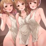 高森藍子、北条加蓮、五十嵐響子の3人とハーレム中出しセックス