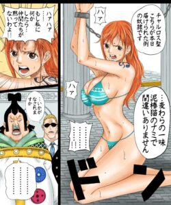 チャルロス聖に捕まり鎖に繋がれて無理矢理犯されるナミさん