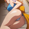 おナミと半脱ぎ生えっち