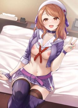 コスプレ衣装の可愛い北条加蓮のおねだりアイドルマンコに大量ザーメン生中出し！