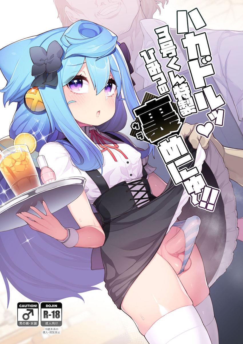最高にえちちで可愛いハッカドール3号くんが喫茶店のウェイトレスに！お金に釣られてふわとろアナルにホモザーメン注入されちゃう！