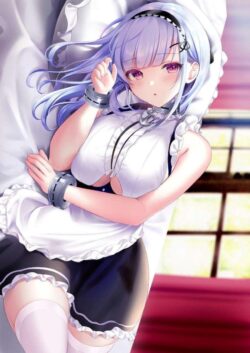ベッドで寝ている美巨乳メイドのダイドーに生中出し！