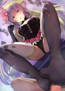 アメスに言葉責めされながら足コキ射精！