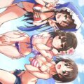 ビキニ姿の原田美世・姫川友紀・鷹富士茄子の3人それぞれと海でイチャラブ中出しセックス3連発！